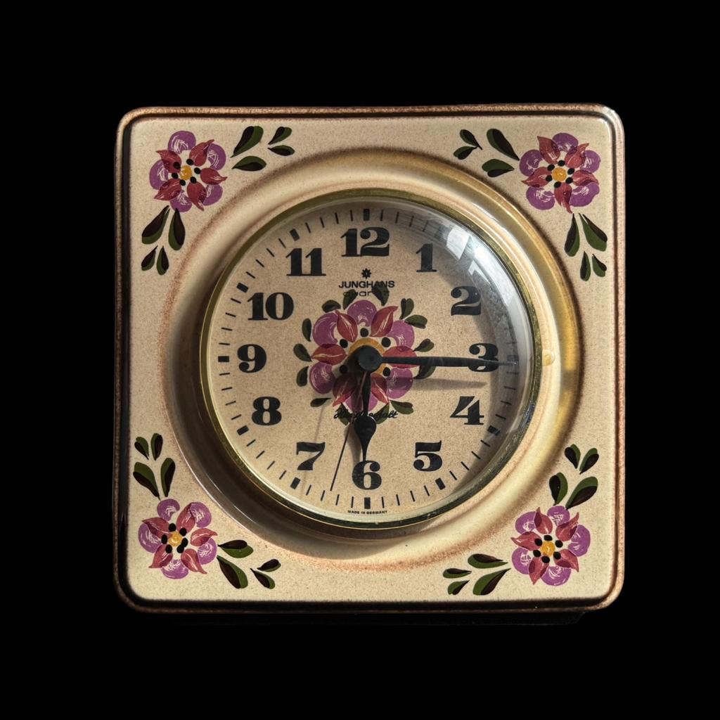 Junghans keramieken wandklok, Antiek en Kunst, Ophalen