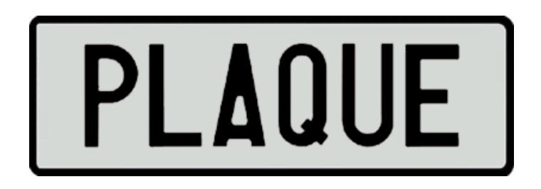 Plaque d’immatriculation 34x11cm noire/blanche, Autos : Divers, Tuning & Styling, Enlèvement ou Envoi