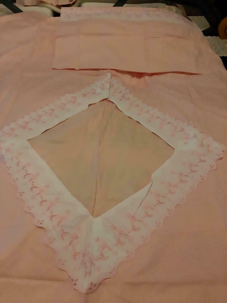 Housse de couette rose pour une personne avec coussin tout n, Enlèvement, Neuf, Rose