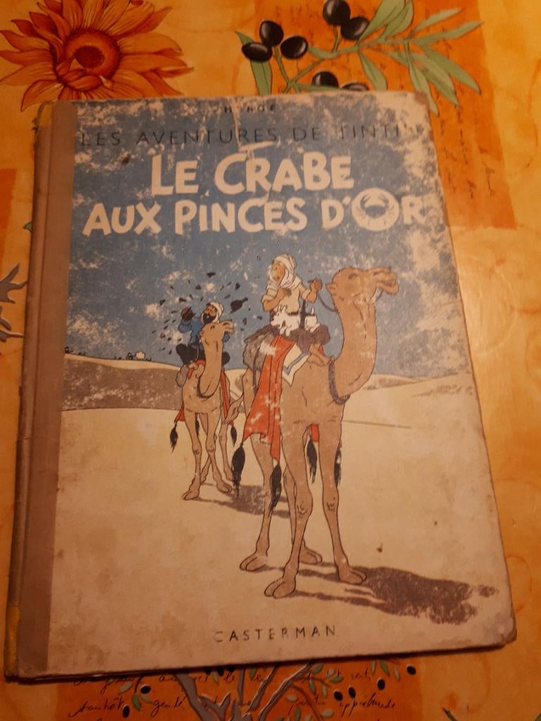Tintin "Le Crabe Aux Pinces D'Or", Une BD, Enlèvement, Utilisé, Hergé