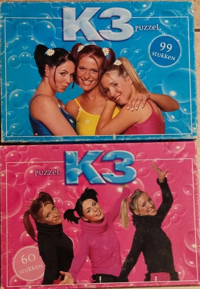 K3 the original. 2 Puzzels, Ophalen, Meer dan 50 stukjes, Gebruikt, 6 jaar of ouder