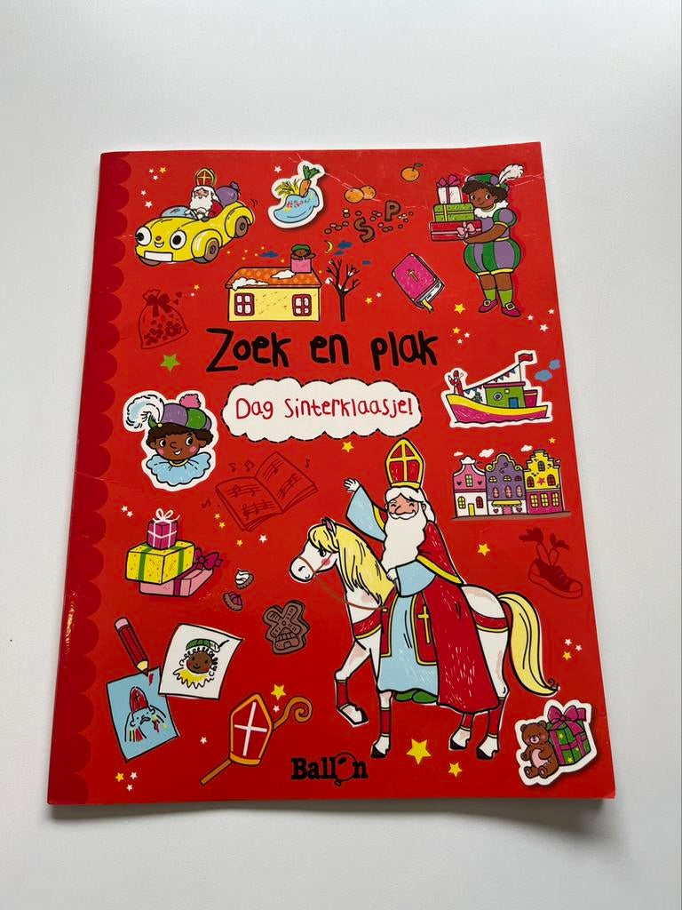 Zoek- en plakboek Sinterklaas, Ophalen of Verzenden, Zo goed als nieuw