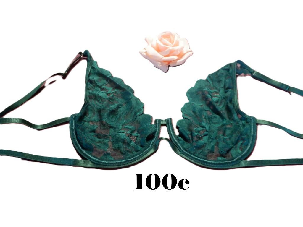 (88)- soutien gorge femme t.100C vert, Ophalen of Verzenden, Groen, BH