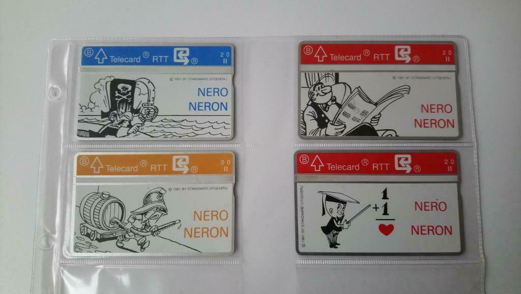 Nero telefoonkaarten set van 4, Boeken, Complete serie of reeks, Ophalen of Verzenden, Nieuw, Marc Sleen