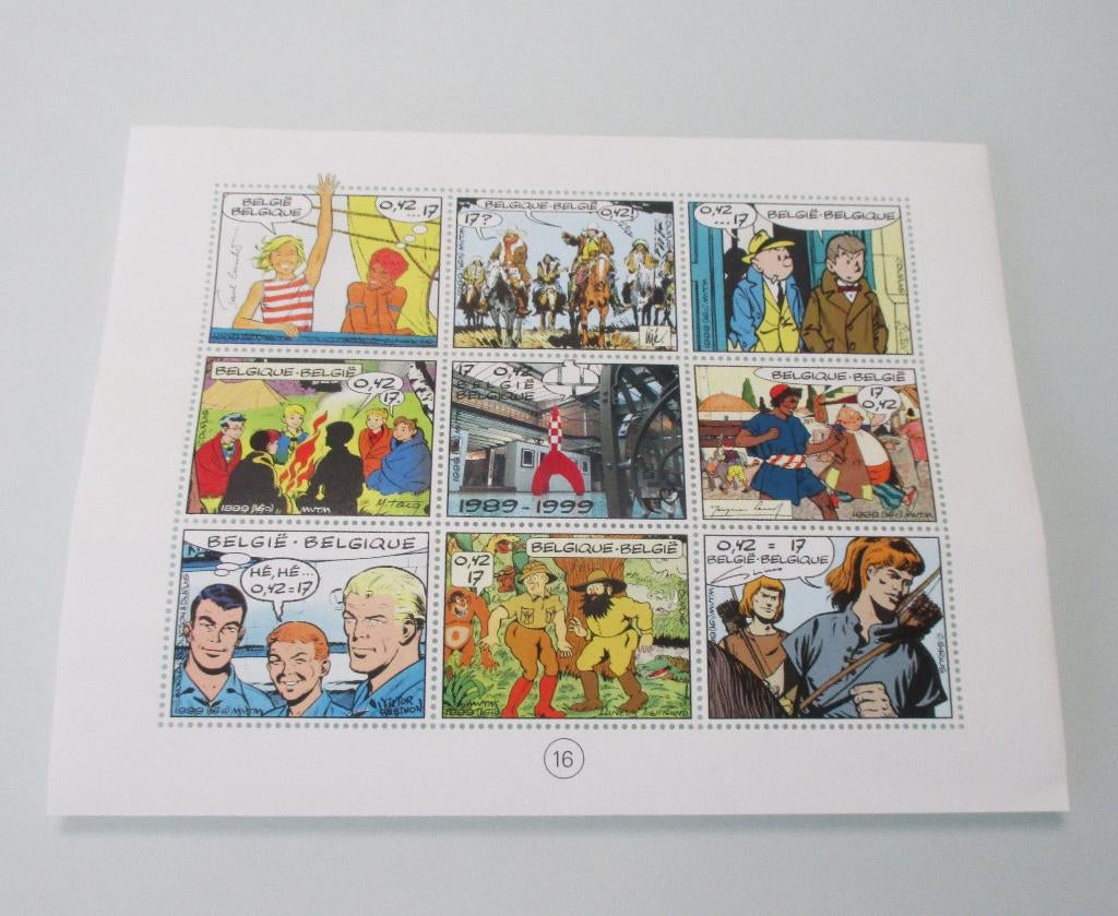 Postvel - Postfris - Jeugdfilatelie 20ste verjaardag - 1999, Postzegels en Munten, Postzegels | Europa | België, Ophalen of Verzenden
