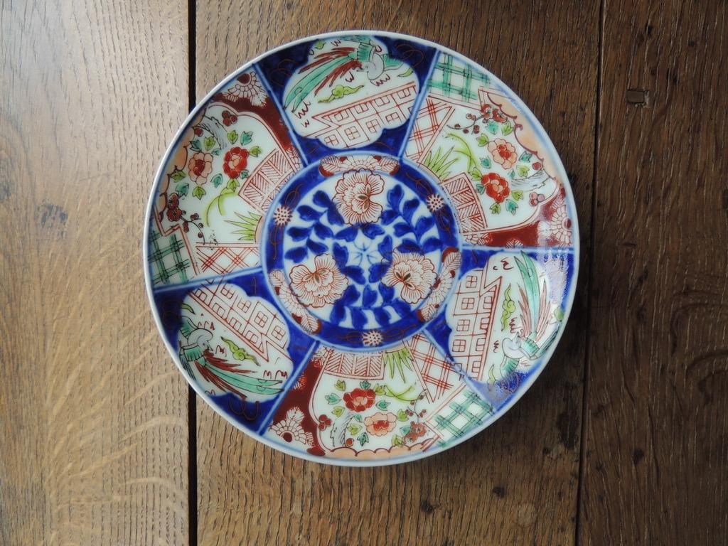 Imari porseleinen handgeschilderd bordje, Ophalen