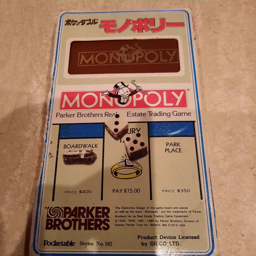 Jeu Monopoly, version de poche datant de 1985 !, Collections, Enlèvement ou Envoi, Utilisé