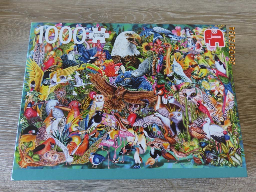 Puzzel 1000 stukjes - Dierenwereld, Hobby en Vrije tijd, Denksport en Puzzels, Zo goed als nieuw, Legpuzzel, 500 t/m 1500 stukjes