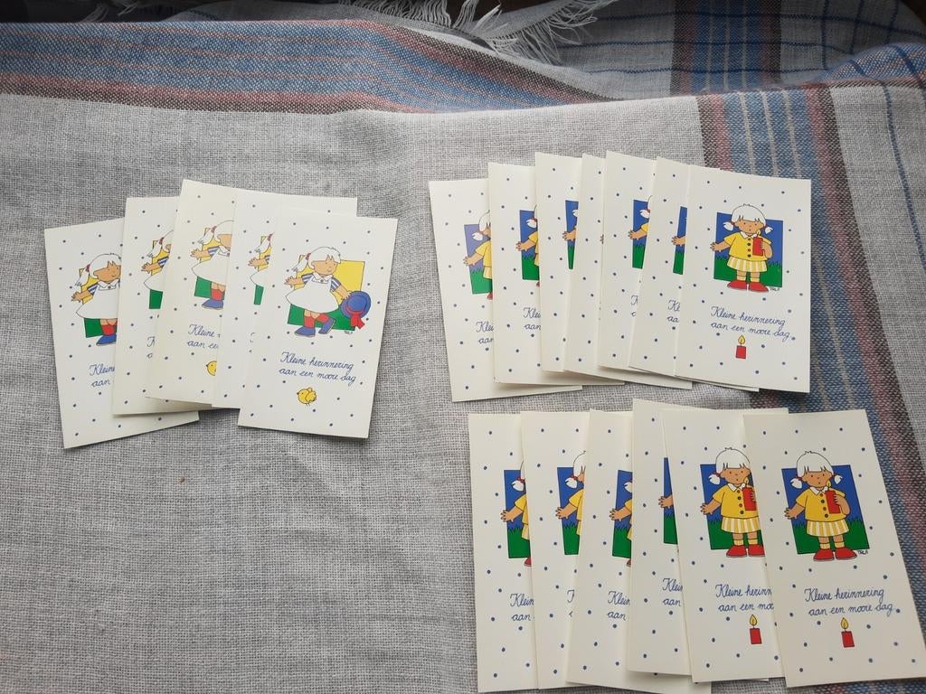 18 retro onbeschreven eerste communiekaartjes, Ophalen of Verzenden, Zo goed als nieuw