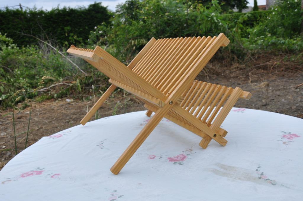 §  égouttoir a vaisselle repliable en bois neuf, Enlèvement ou Envoi, Comme neuf