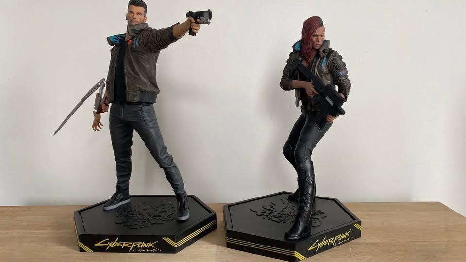 Lots de 2 figurines cyberpunk 2077 dark horse, Ophalen, Zo goed als nieuw, Fantasy