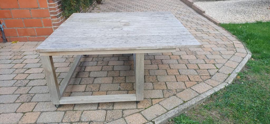 Teaken tafel, Tuin en Terras, Ophalen, Zo goed als nieuw