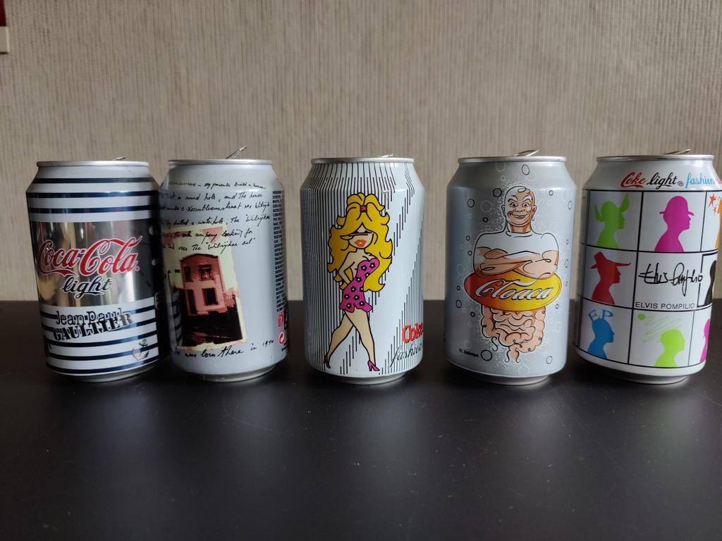 Coca cola Elvis Pompilio fashion edition Gaultier, Ophalen of Verzenden, Gebruikt
