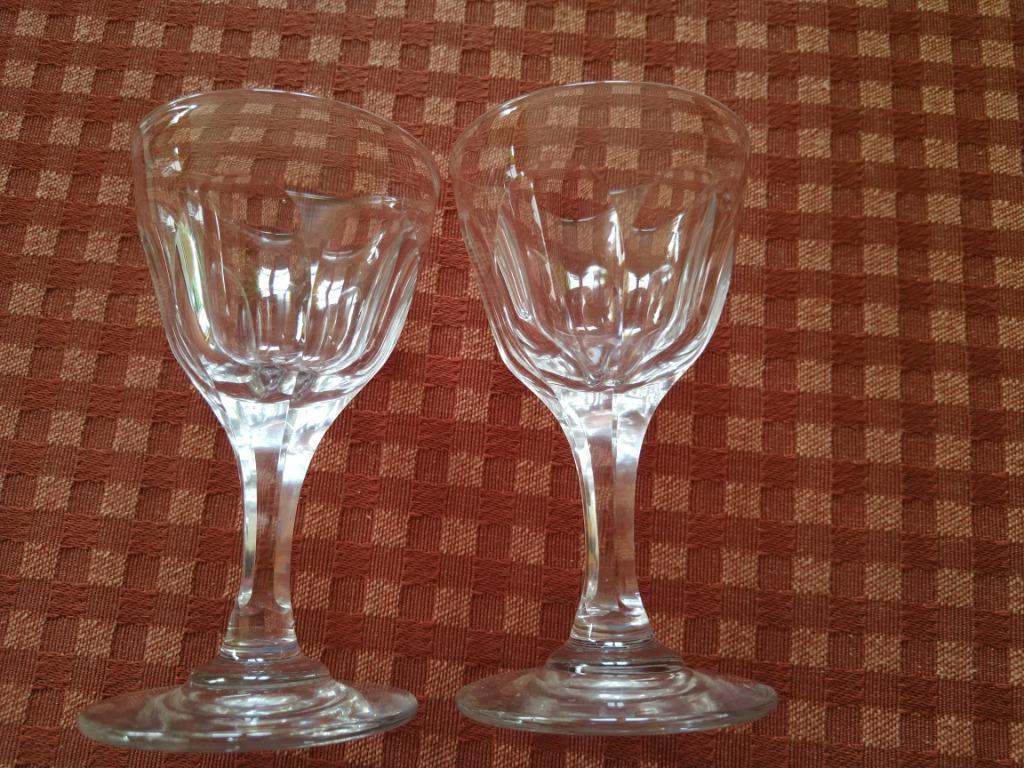 2 verres Val Saint Lambert  impeccables - Héritage, Enlèvement ou Envoi