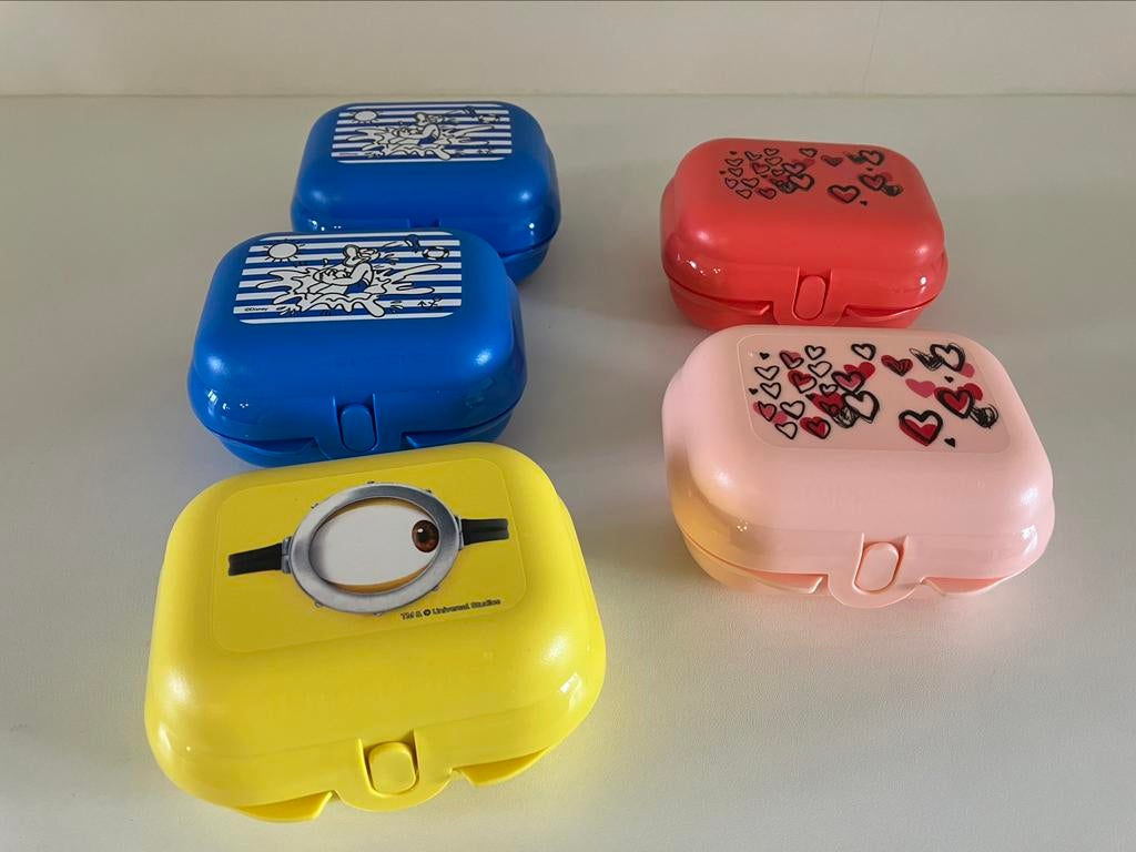 Eco Snack doosje Tupperware €4/stuk, Ophalen of Verzenden, Nieuw, Rood