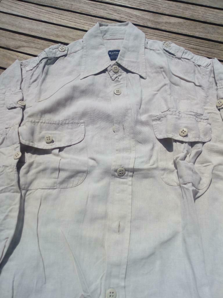 Hemd Mason's maat M, Kleding | Heren, Beige, Nieuw, Mason's, Halswijdte 39/40 (M)
