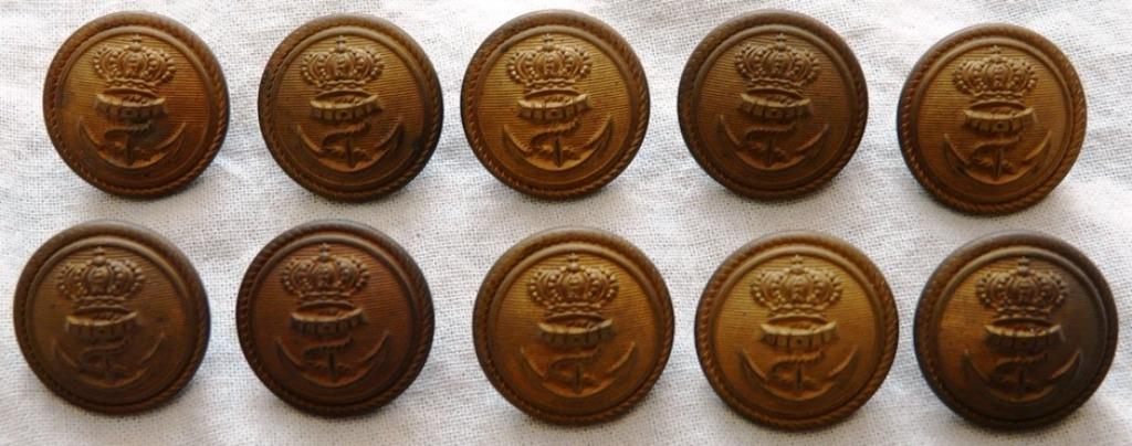 Knopen Lotje Uniform, Koninklijke Marine, 20mm, 10 stuks.(6), Verzamelen, Ophalen of Verzenden, Marine, Overige typen