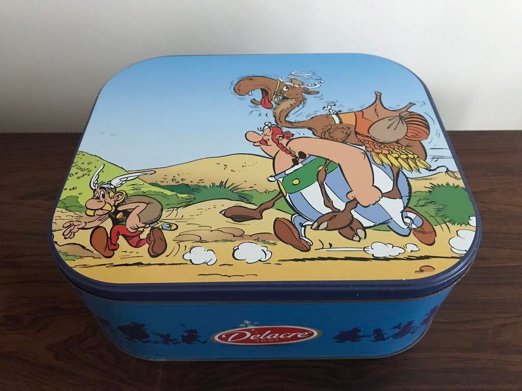 Asterix Obelix blik blikken doos delacre, Verzamelen, Ophalen of Verzenden, Zo goed als nieuw