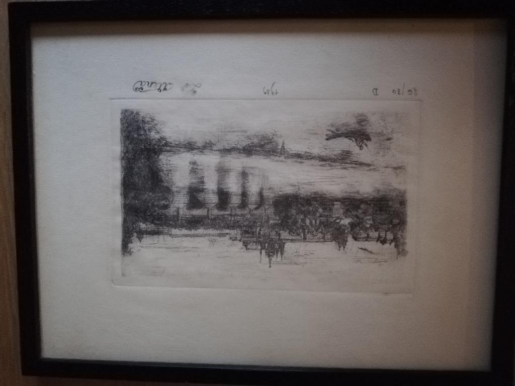 * L. Atena : lithographie : pont sur le Rhin, Enlèvement ou Envoi