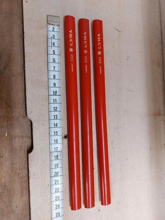 3 crayons de charpentier (env. 24 cm), Enlèvement, Neuf