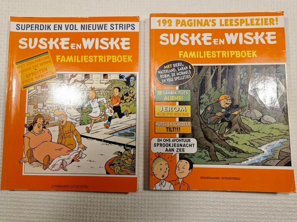 Suske en Wiske Familiestripboeken, Enlèvement ou Envoi, Bob et Bobette, Comme neuf, Livre ou Jeu