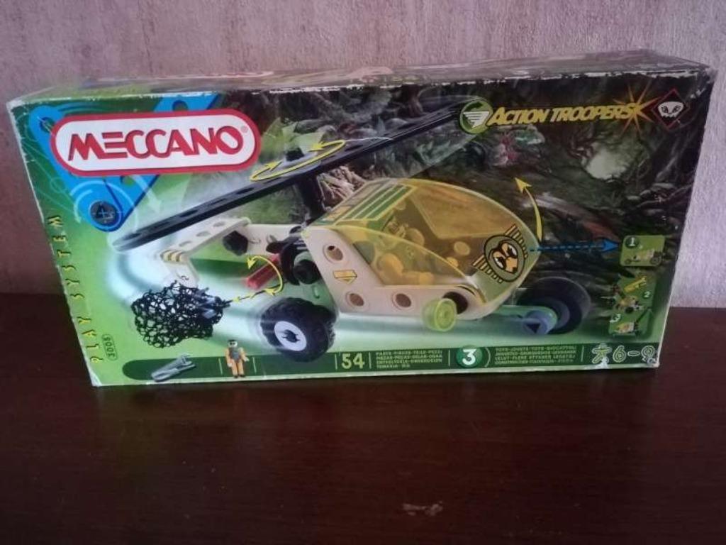 Meccano Action Troopers helikopter, Kinderen en Baby's, Ophalen of Verzenden, Zo goed als nieuw, Bouwen