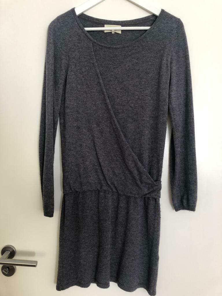 Robe en laine/cachemire grise, Marie Sixtine, Gris, Porté, Au-dessus du genou