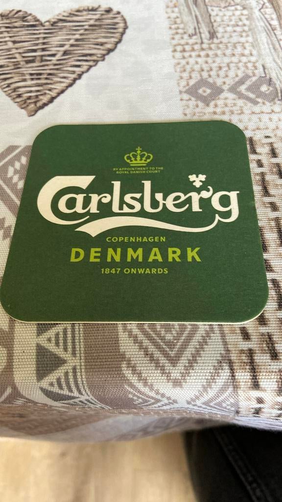 Bierviltje carlsberg, Ophalen of Verzenden, Nieuw, Viltje(s)