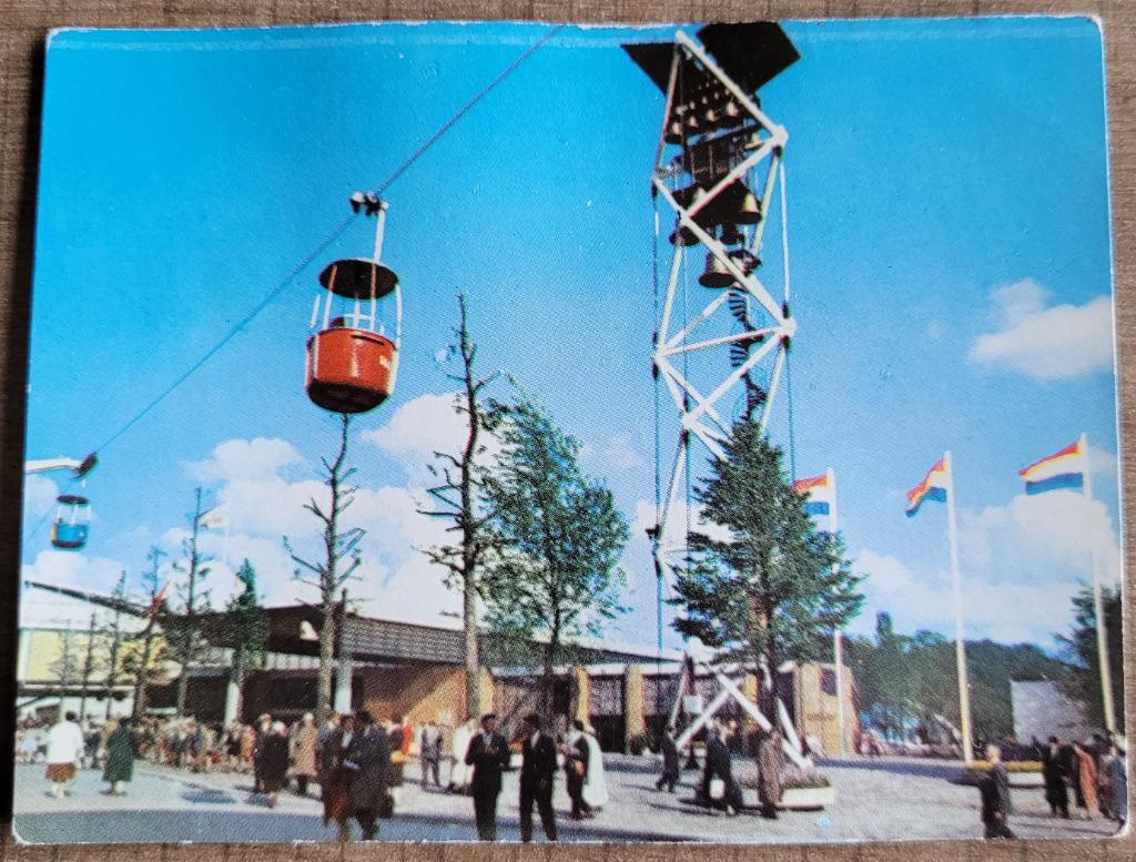 Prent: Wereldtentoonstelling in Brussel (1958), Enlèvement ou Envoi, Utilisé, Autres sujets/thèmes, Gravure
