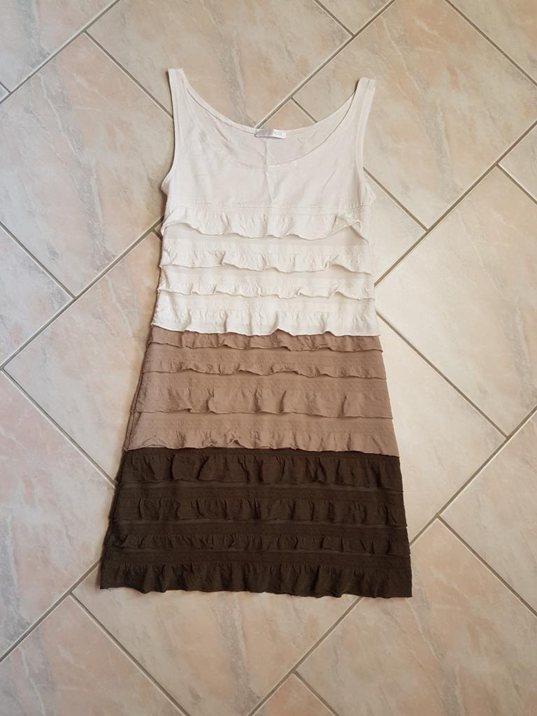 Robe tricolore, Enlèvement ou Envoi, Vert, Au-dessus du genou, Taille 36 (S)