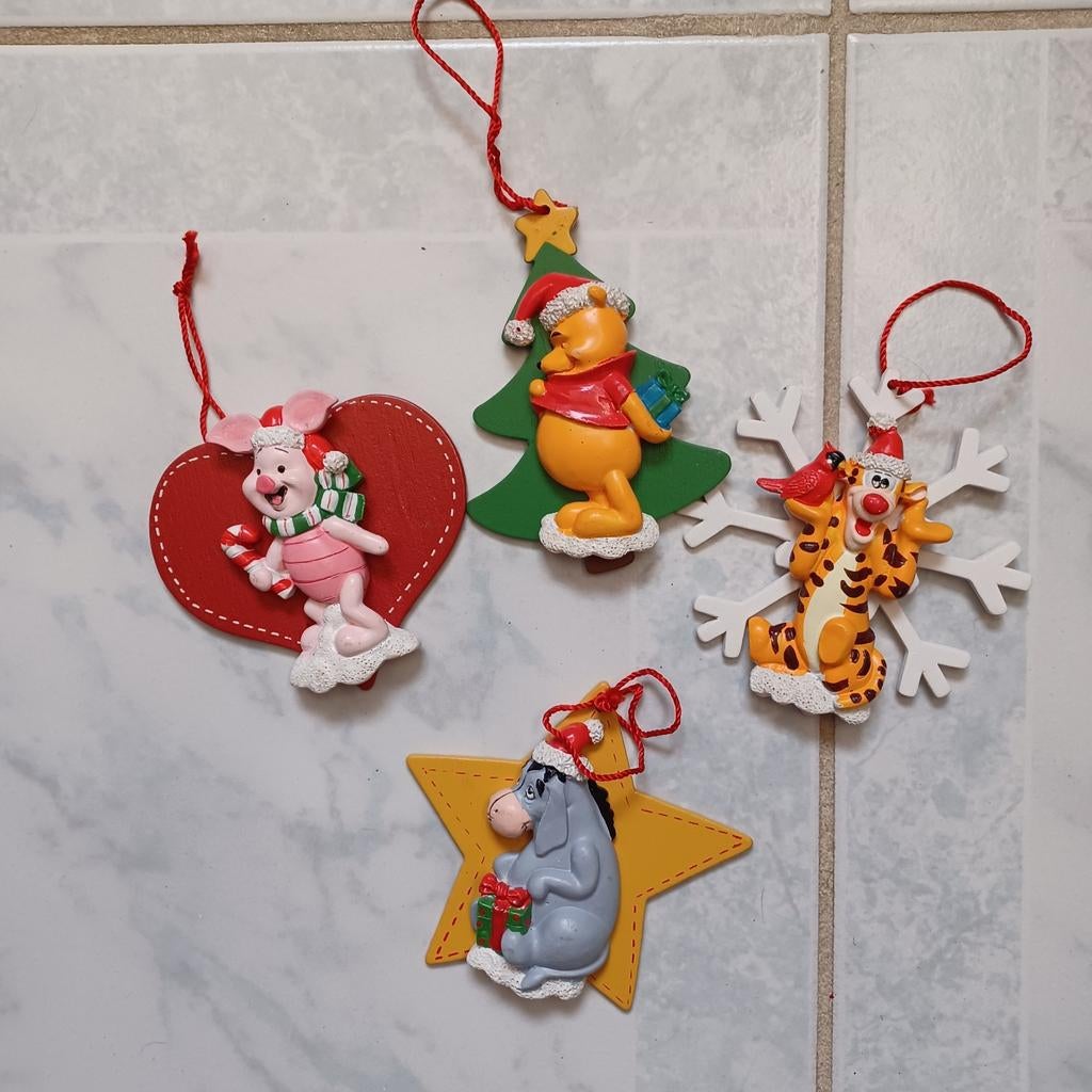 4 hangertjes voor kerst, winnie the pooh en friends, Ophalen of Verzenden, Zo goed als nieuw