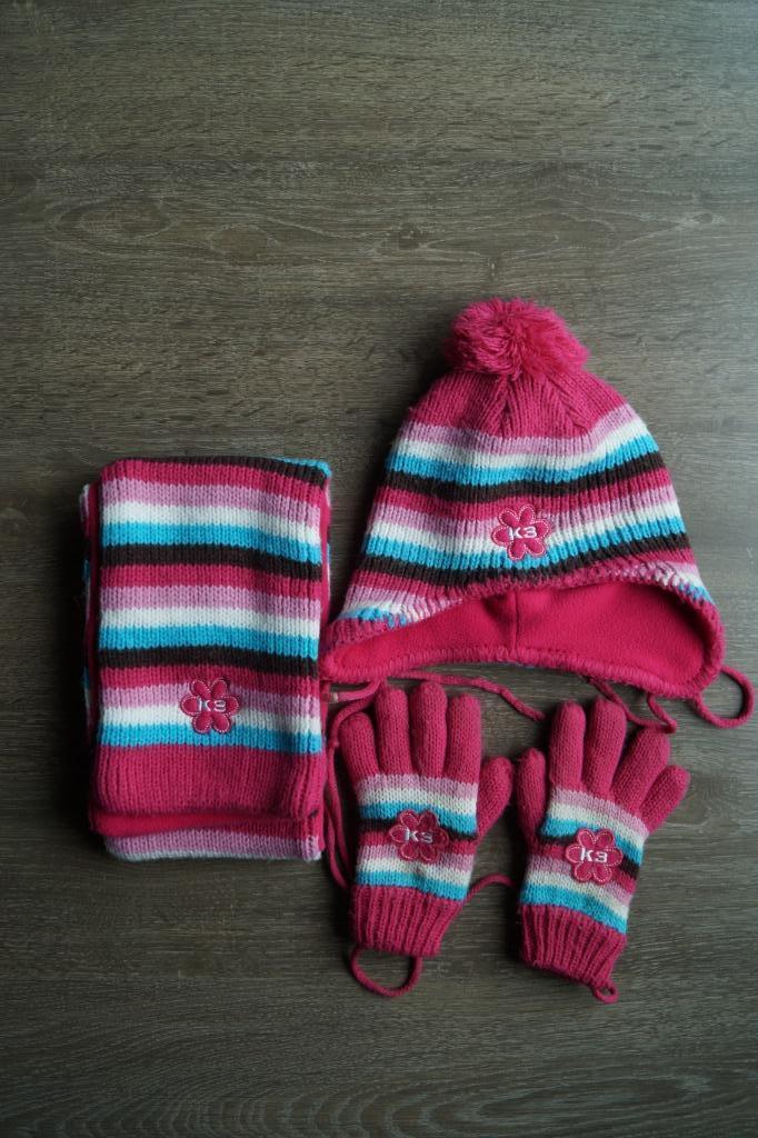 setje winter k3 handschoenen, sjaal, muts, Kinderen en Baby's, Kinderkleding | Mutsen, Sjaals en Handschoenen, Ophalen of Verzenden
