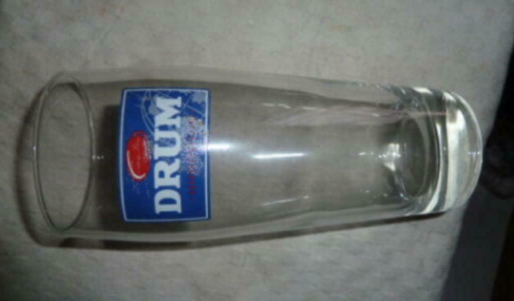 #B bier glas DRUM " Tabak - Douwe Egberts ", Ophalen of Verzenden, Gebruikt, Bierglas