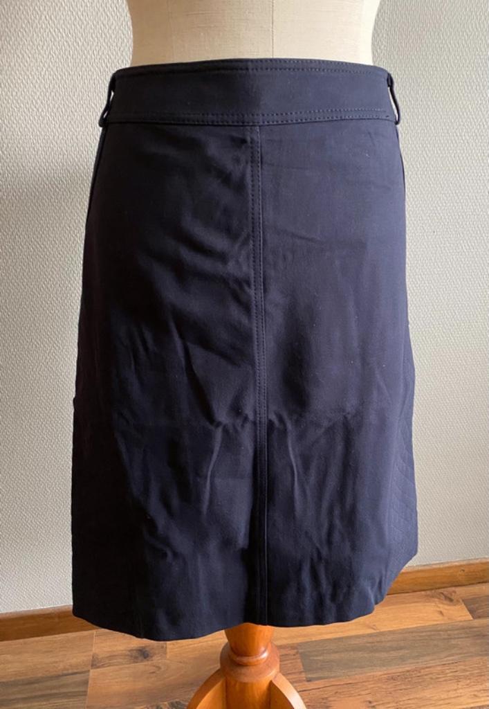 Donkerblauwe rok Basler maat 44, Kleding | Dames, Zo goed als nieuw, Onder de knie, Verzenden, Blauw