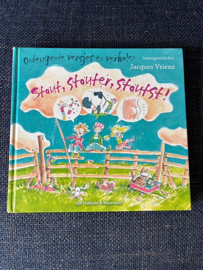 Stout stouter stoutst ondeugende versjes en verhalen Vriens, Boeken, Gelezen, Jacques Vriens, Jongen of Meisje, Ophalen of Verzenden