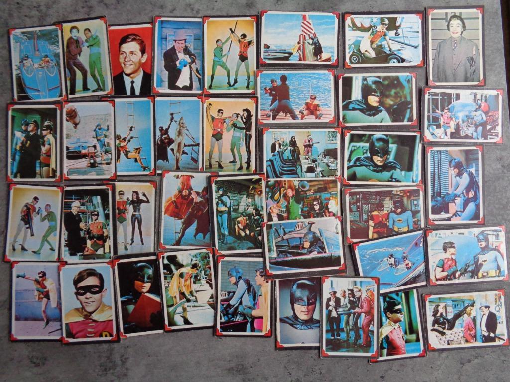 Batman kaarten jaren 60 Topps 38x adam west en burt ward div, Verzenden, Gebruikt