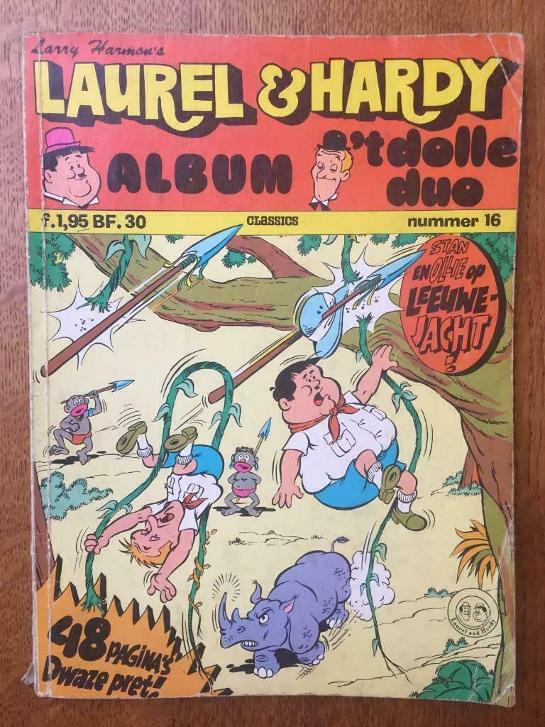 set/2 Laurel & Hardy, Larry Harmon's nr 16 en 21, Boeken, Stripverhalen, Gelezen, Ophalen of Verzenden, Larry Harmon's, Meerdere stripboeken