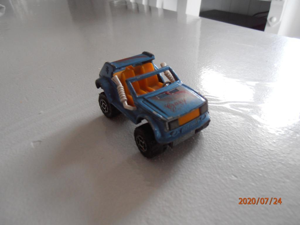Voiture miniature "4x4 Crazy Car" – Majorette 1/55 (ancien), Ophalen of Verzenden, Gebruikt, Auto