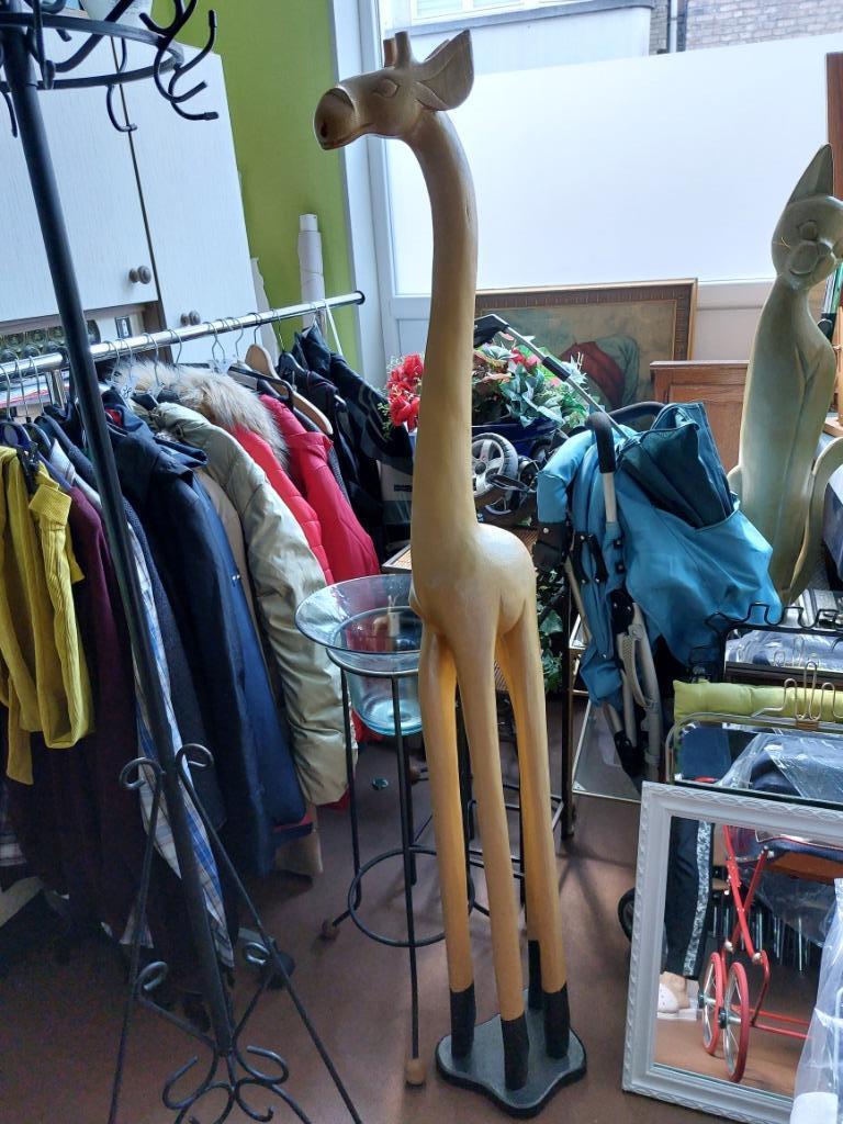Grande girafe en bois 155 cm, Enlèvement