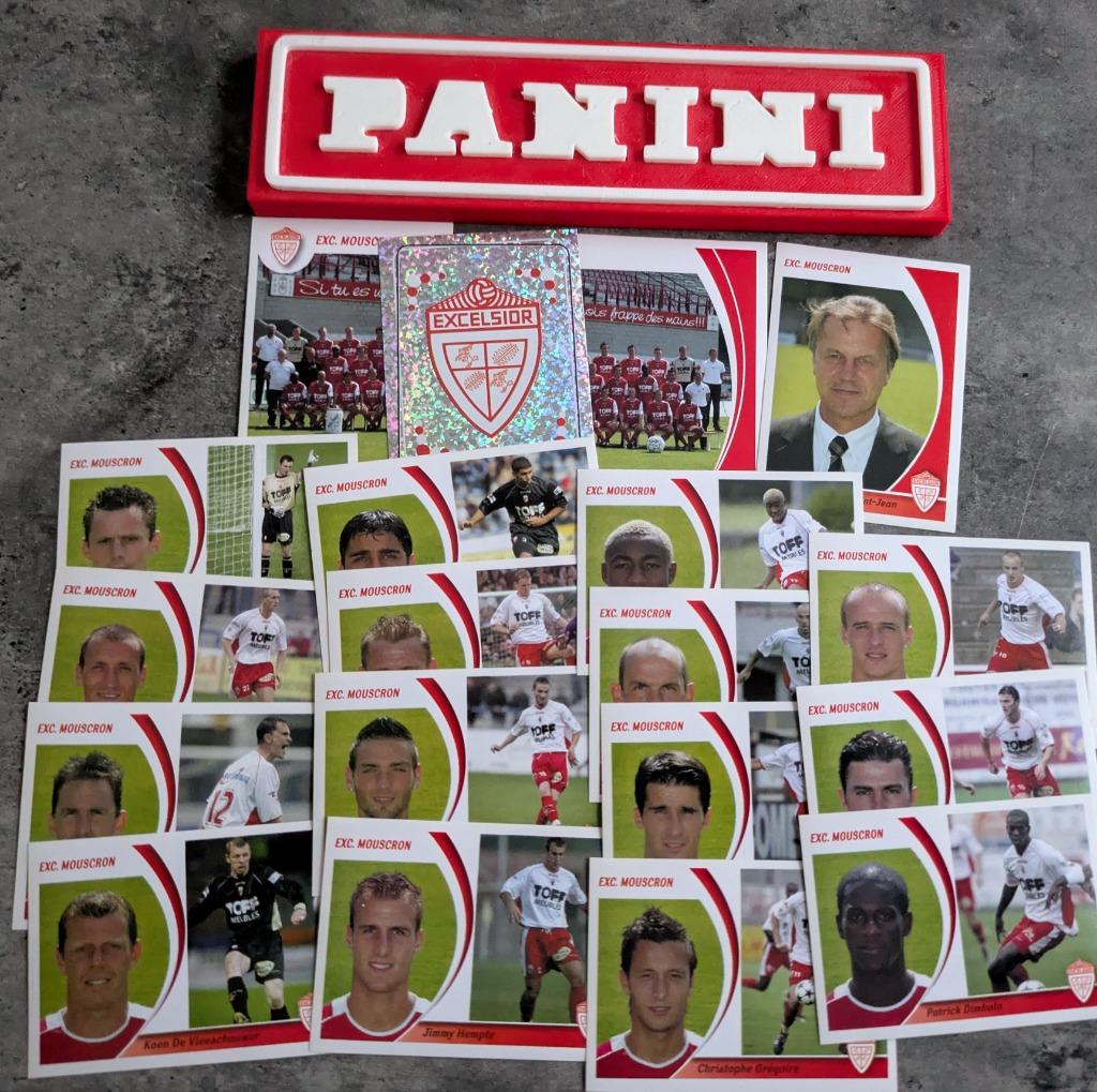 Autocollants de football Panini 2005 19X EX.MOUSCRON 2005, Envoi, Neuf