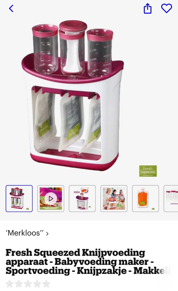 Infantino fresh squeezed, Enfants & Bébés, Aliments pour bébé & Accessoires, Enlèvement, Comme neuf