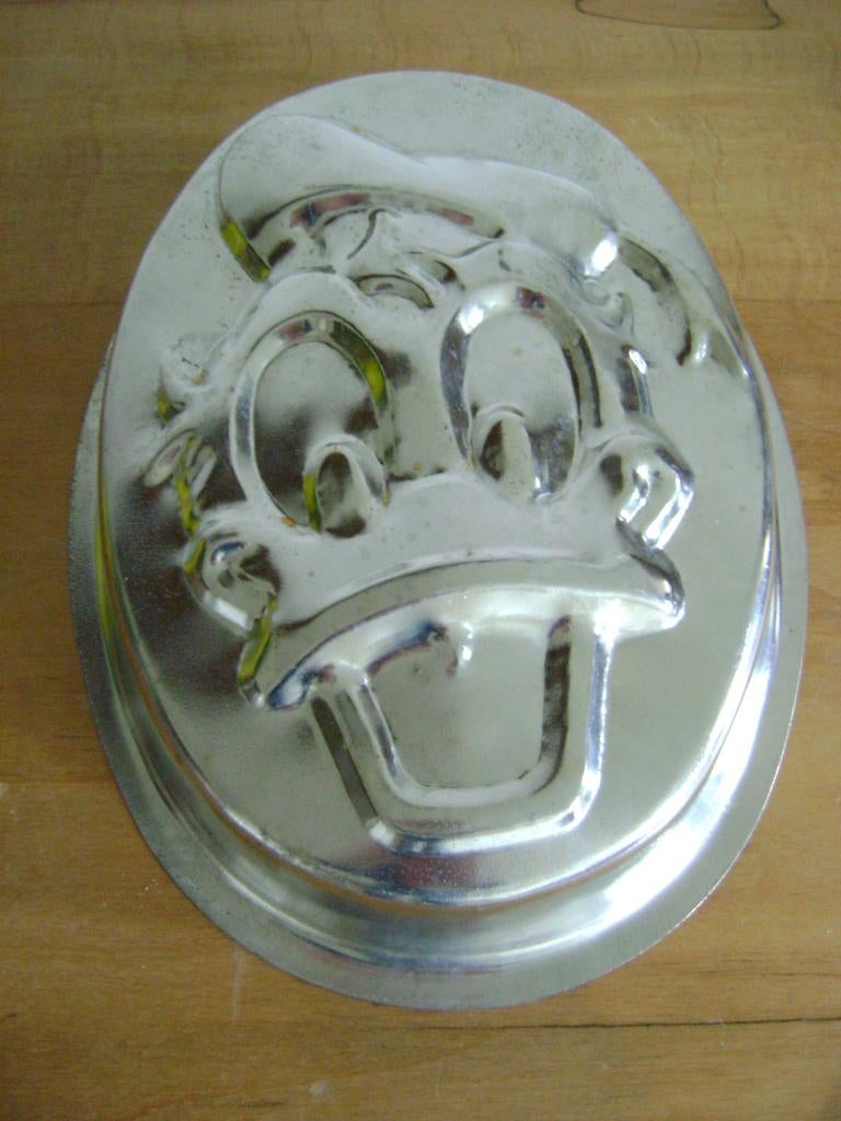 grote vintage metalen bakvorm Disney Donald Duck, Ophalen of Verzenden