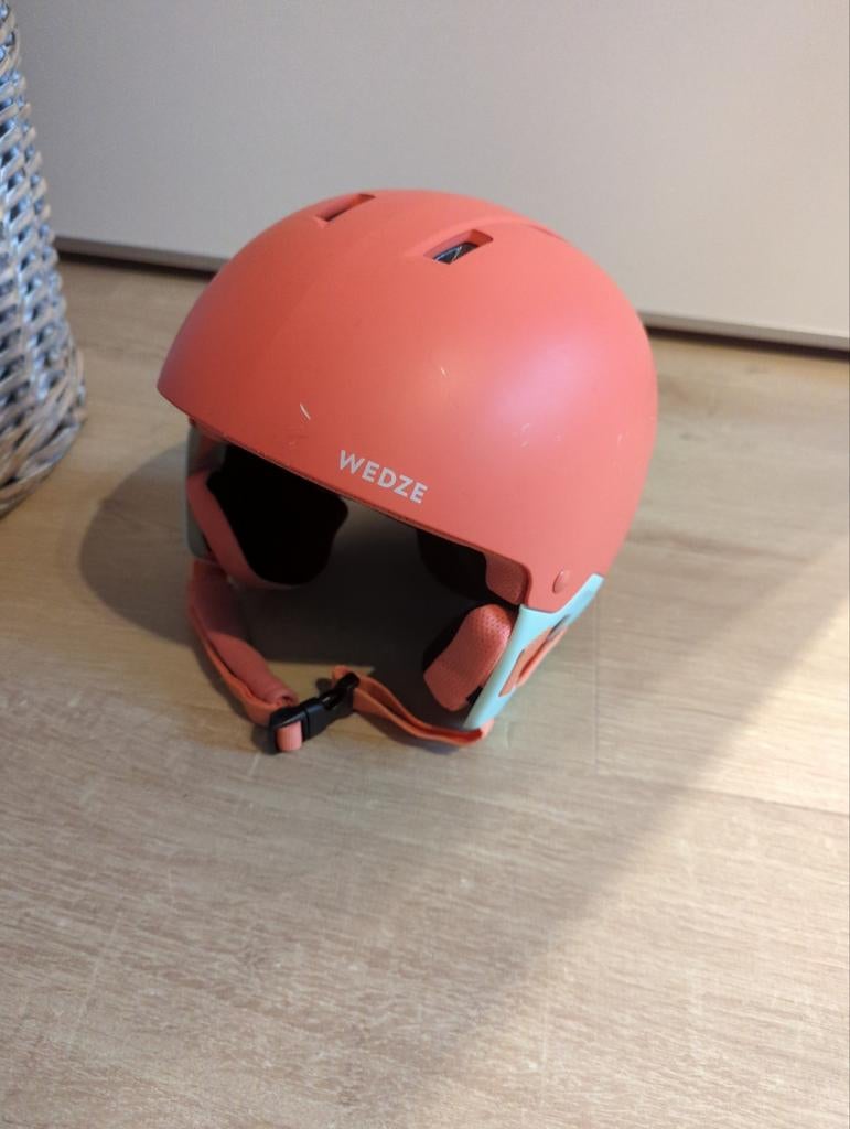 Skihelm zalmroze maat 48-52 cm, Sport en Fitness, Ophalen, Zo goed als nieuw