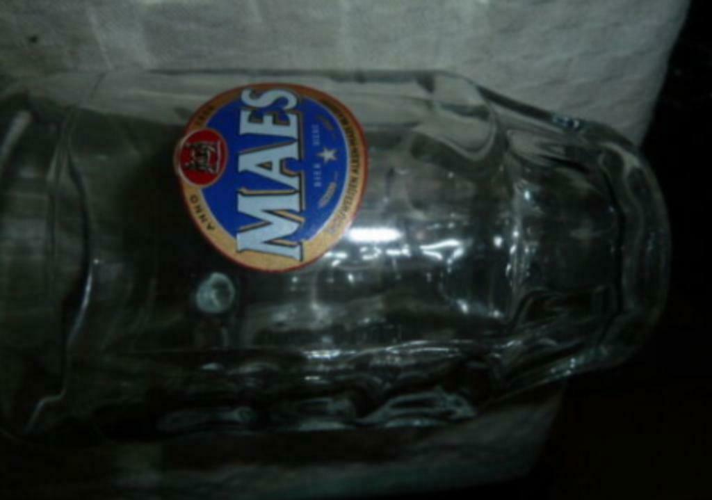 #K bier glas / pul MAES bier 0,5L Brouwerijen Alken - Maes, Verzamelen, Ophalen of Verzenden, Nieuw, Bierglas