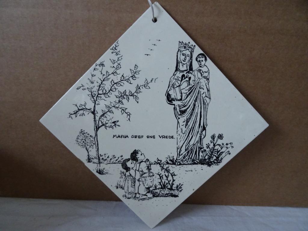 Carrelage ancien Marie donne-nous la paix Carrelage Mosa, Enlèvement ou Envoi