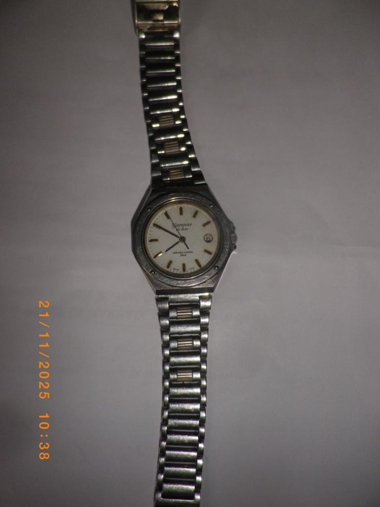 MONTRE GARONNE SAPPHIRE DE LUXE, Bijoux, Sacs & Beauté, Montres | Hommes, Montre-bracelet, Enlèvement ou Envoi, Acier, Utilisé