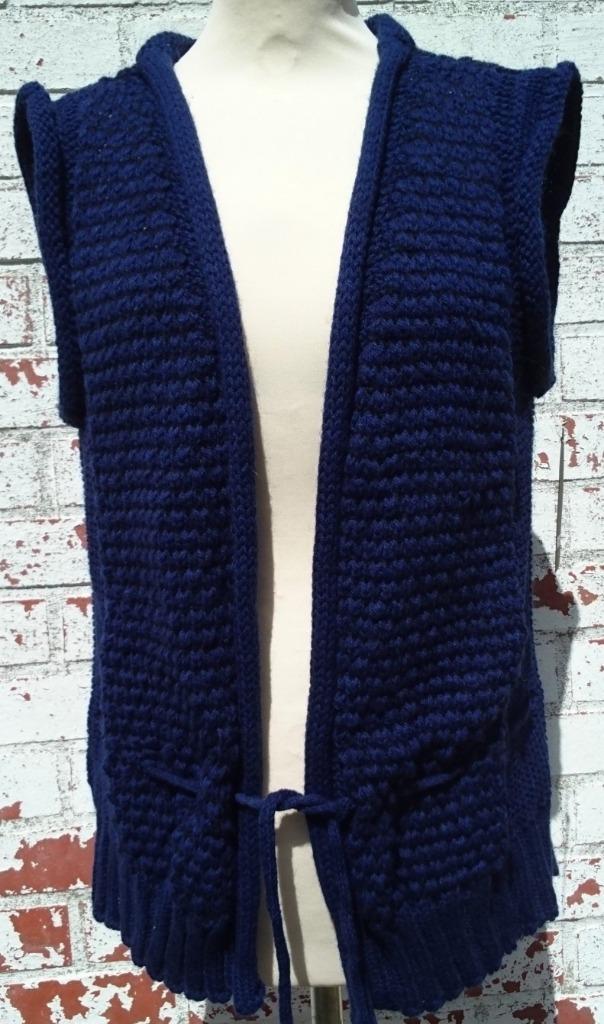 vest / gilet gemeleerd donker fel blauw / zwart NIEUW, Kleding | Dames, Ophalen of Verzenden, Nieuw, Maat 38/40 (M), Blauw