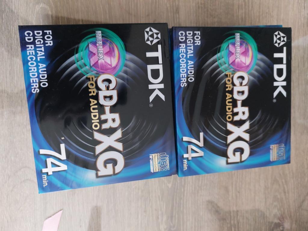 TDk cd rxg audio 74min 12 stuks prijs 35 € of 3€ per stuk, Neuf, Réinscriptible, Cd, TDK