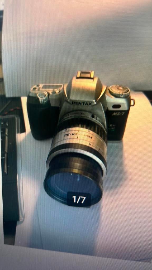 Pentax mz-7 met pentax lens28 - 80, Ophalen, Zo goed als nieuw, Pentax