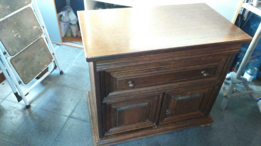 tv kast met draaischijf, Huis en Inrichting, Ophalen, Met deur(en), Eikenhout, 50 tot 100 cm